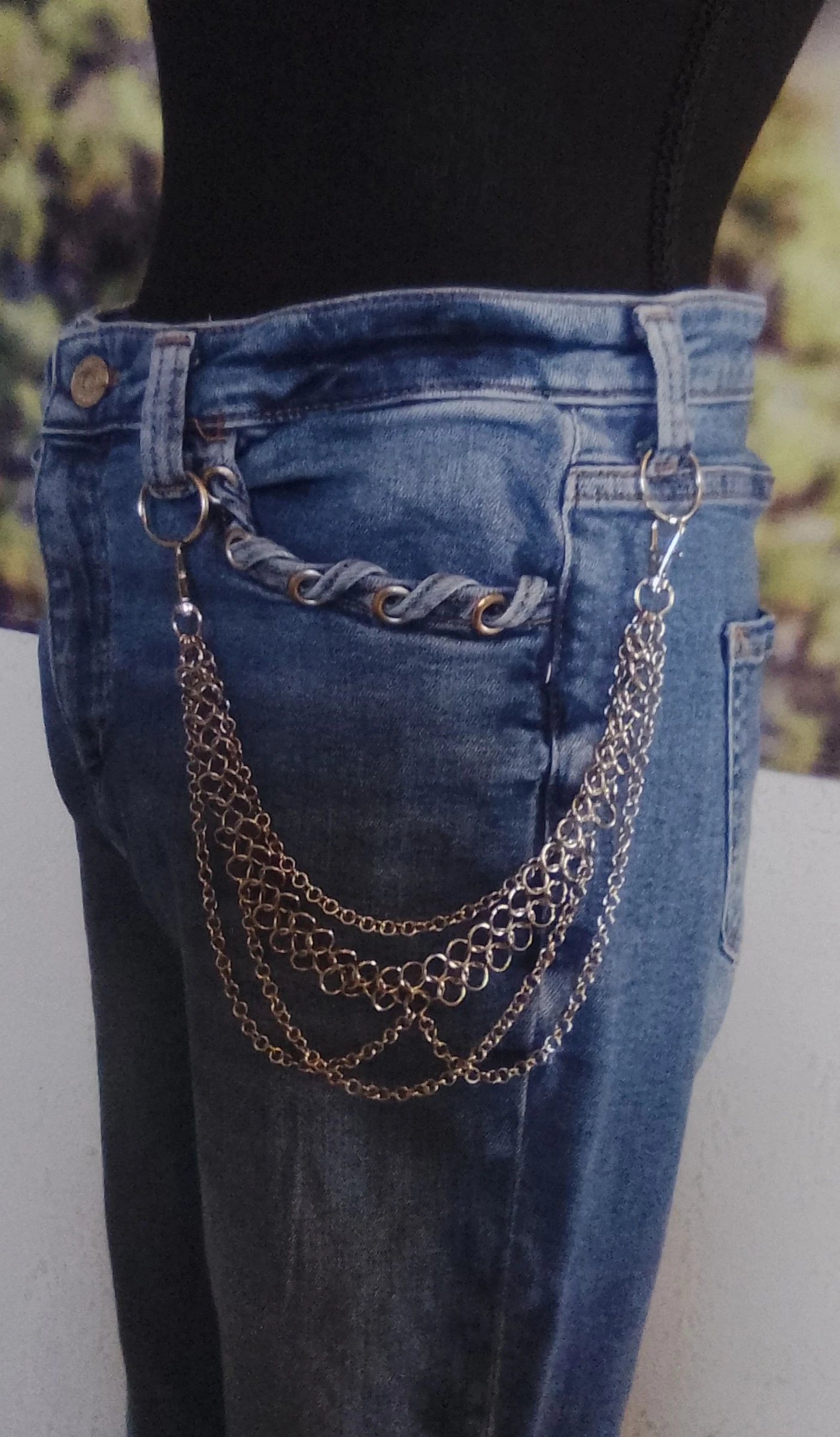 1 Bijou de pantalon et/ou de sac chainmail européen